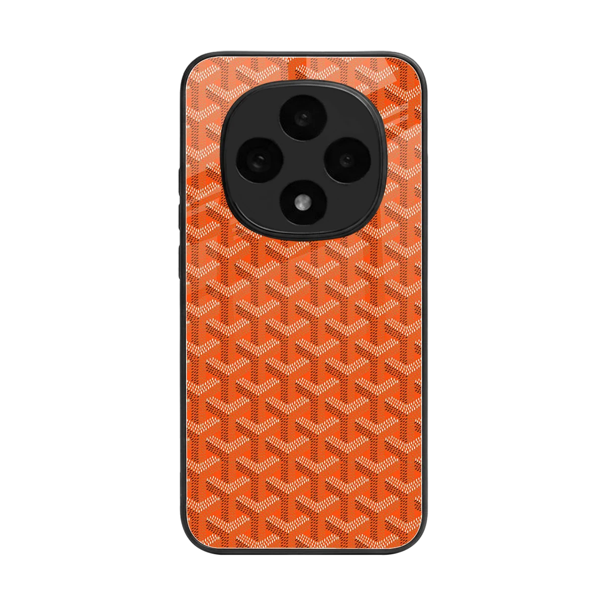 Fusion Wave Orange back phone cover | glass case for oppo f31 pro 5g