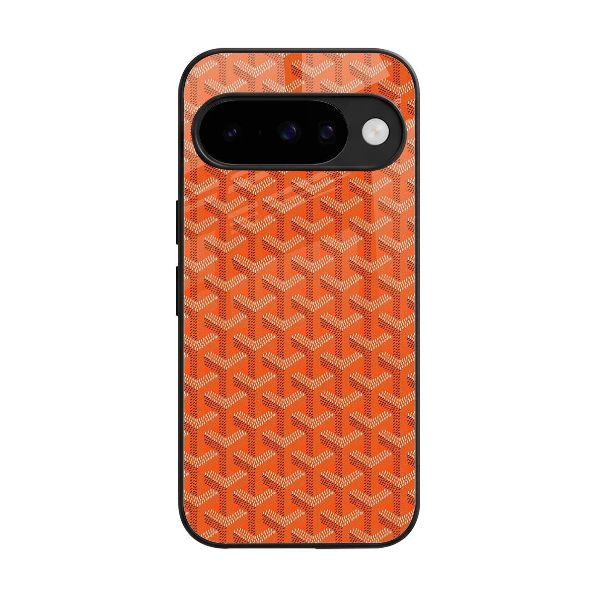 Fusion Wave Orange back phone cover | glass case for google pixel 10