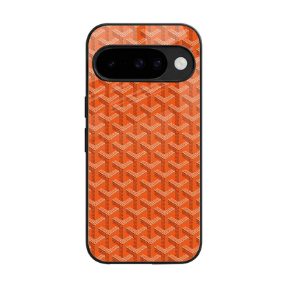 Fusion Wave Orange back phone cover | glass case for google pixel 10