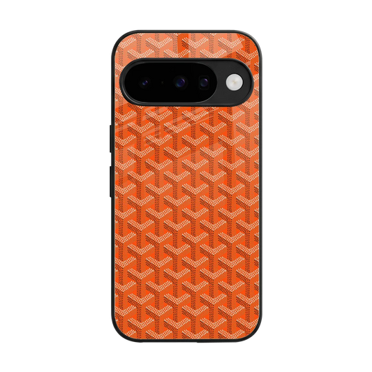 Fusion Wave Orange back phone cover | glass case for google pixel 10