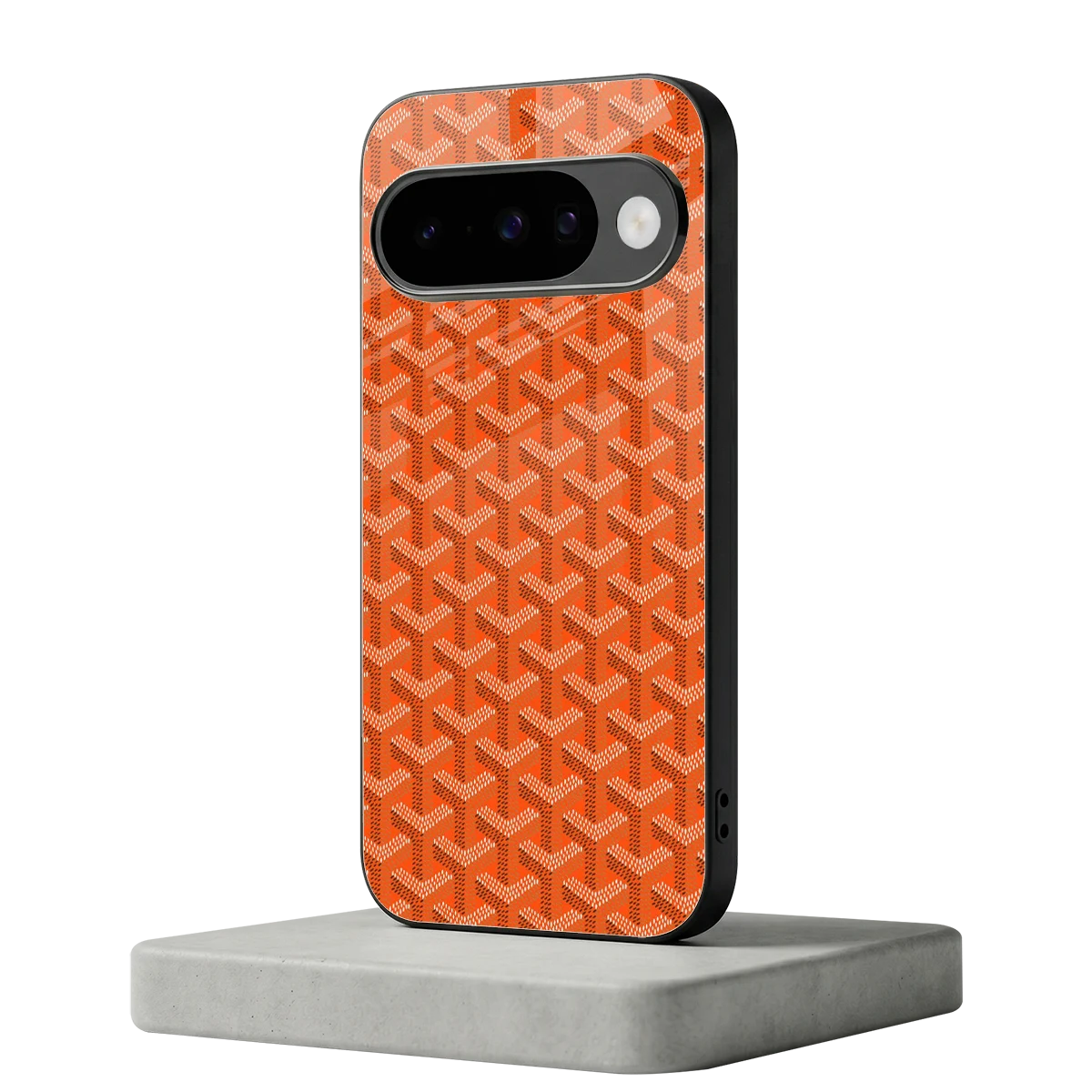 Fusion Wave Orange google pixel 10 mobile cover | shockproof glass phone case