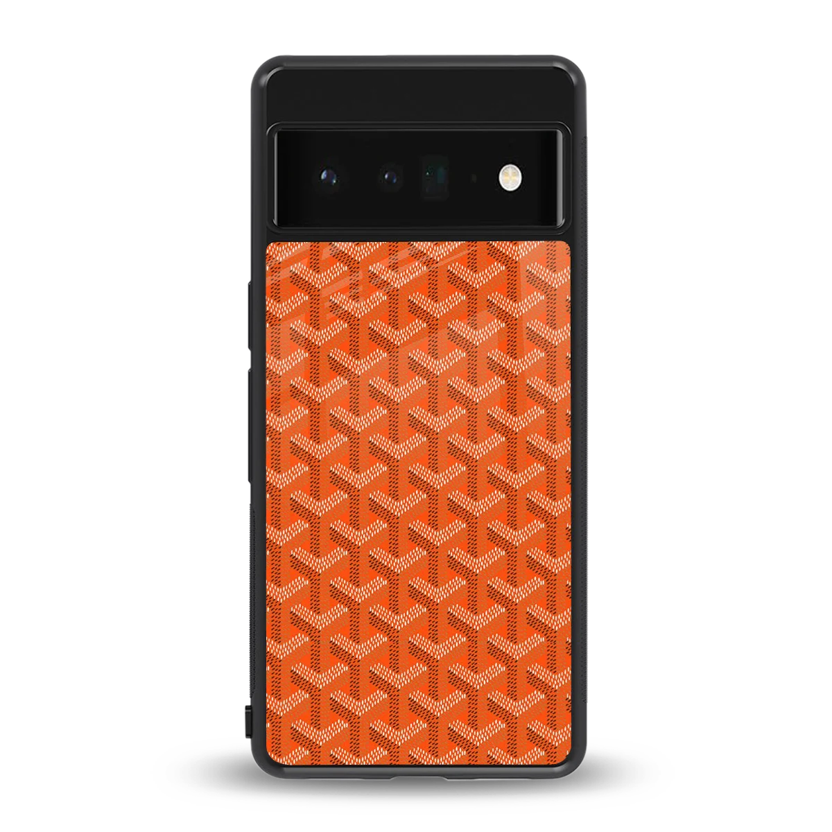 Fusion Wave Orange back phone cover | glass case for google pixel 6 pro