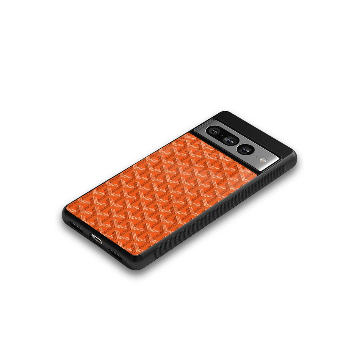 Fusion Wave Orange google pixel 7 pro mobile cover | shockproof glass phone case