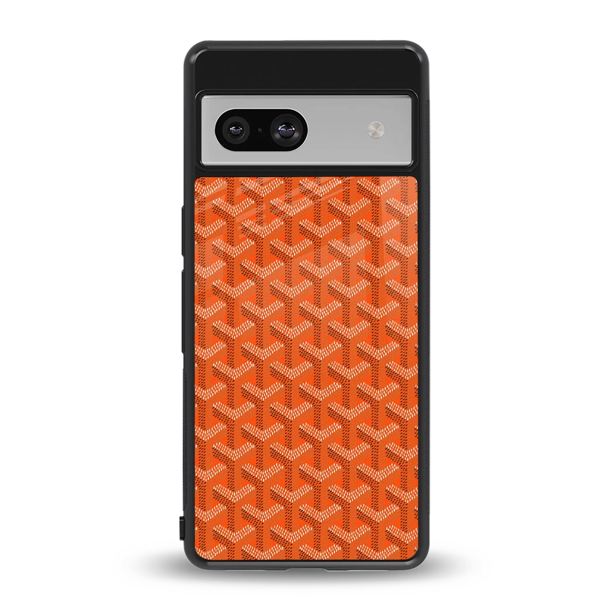 Fusion Wave Orange back phone cover | glass case for google pixel 7a