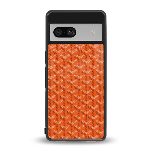 Fusion Wave Orange back phone cover | glass case for google pixel 7