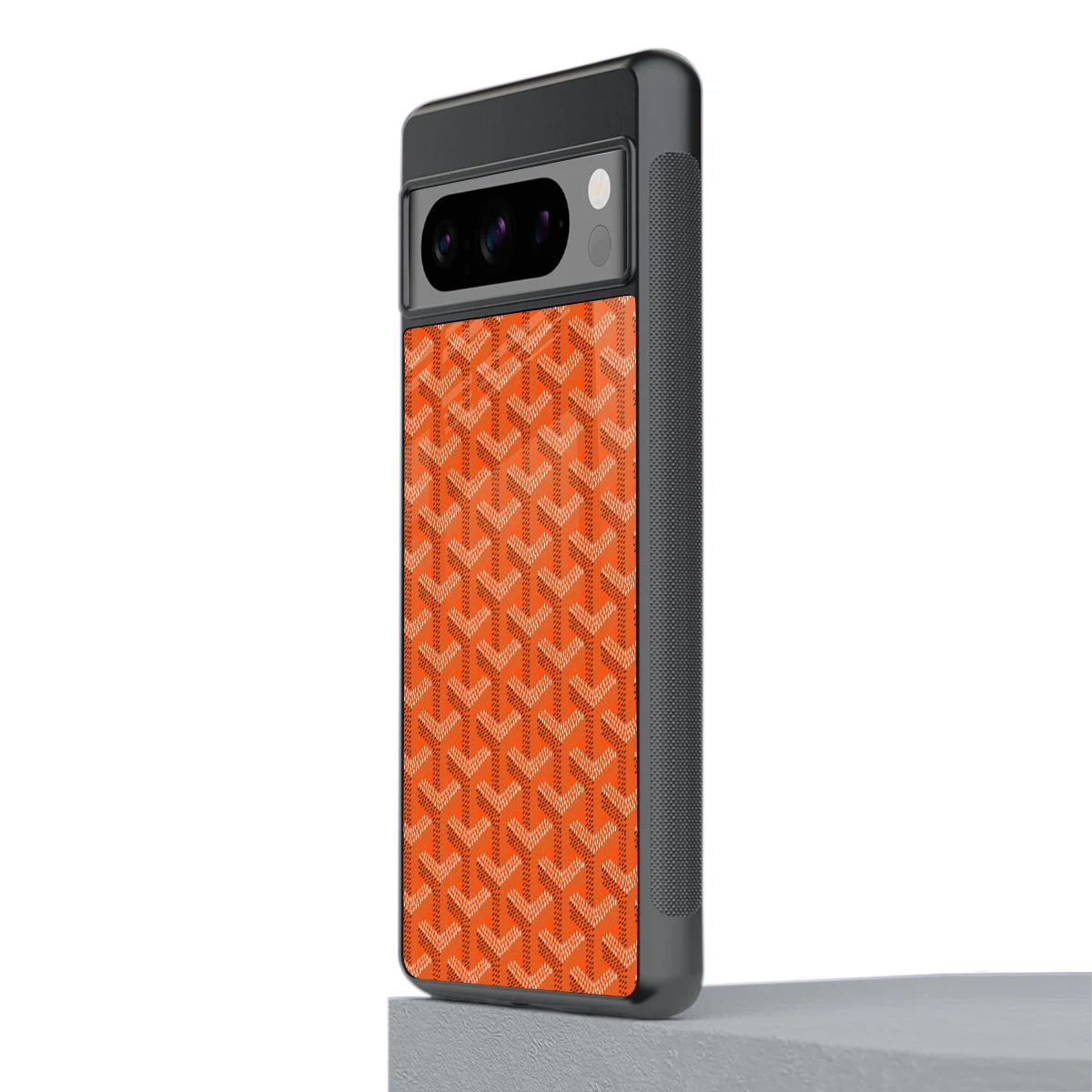 Fusion Wave Orange stylish phone case for google pixel 8 pro | glossy glass and slim fit
