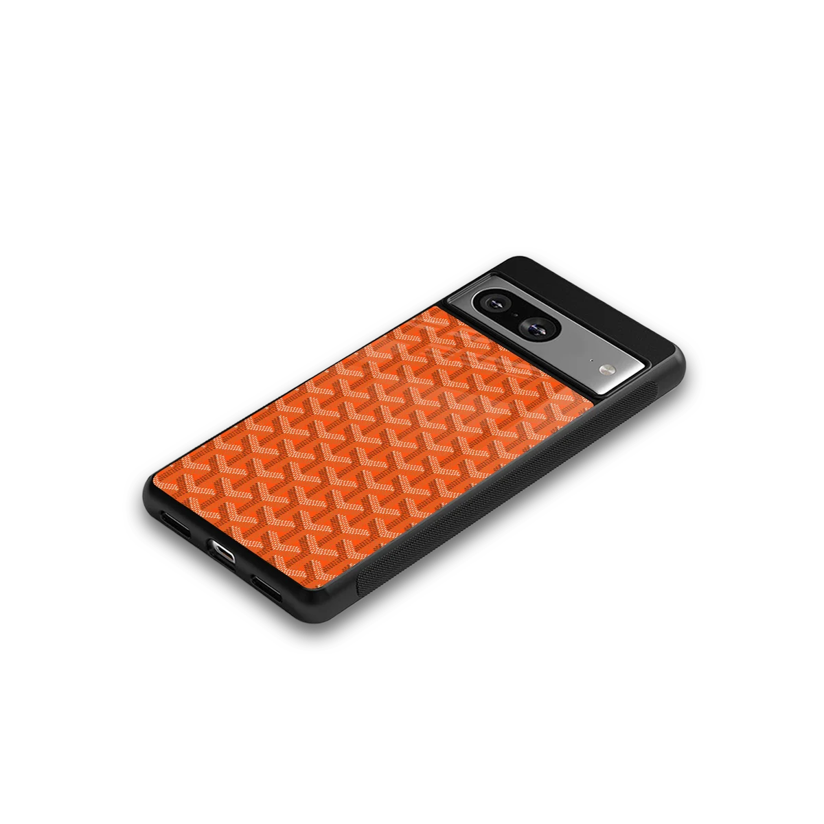 Fusion Wave Orange google pixel 8 mobile cover | shockproof glass phone case