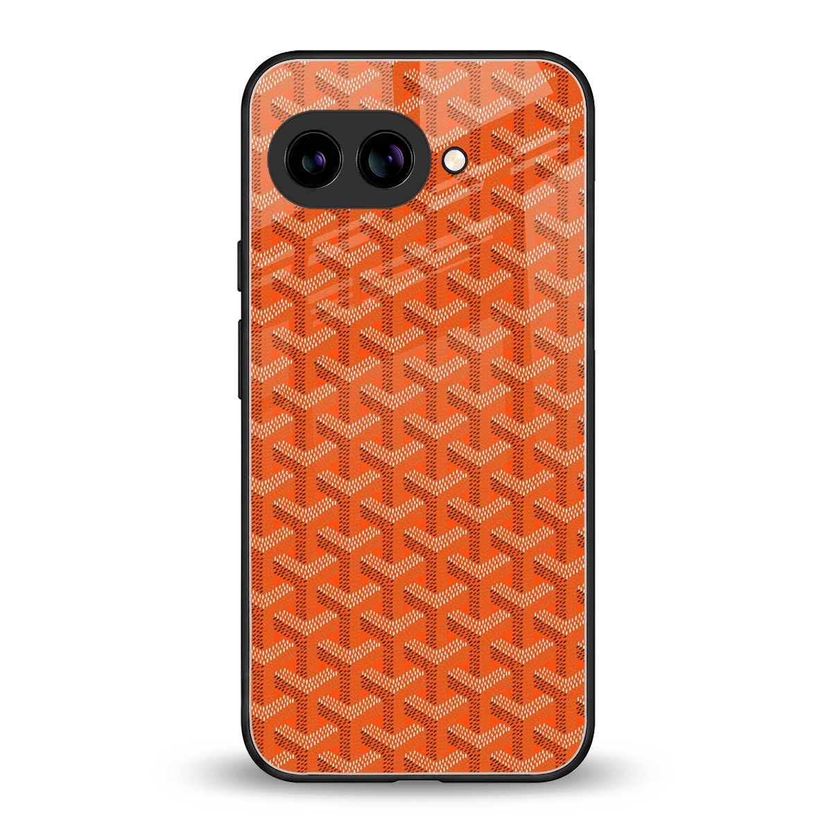 Fusion Wave Orange back phone cover | glass case for google pixel 10a