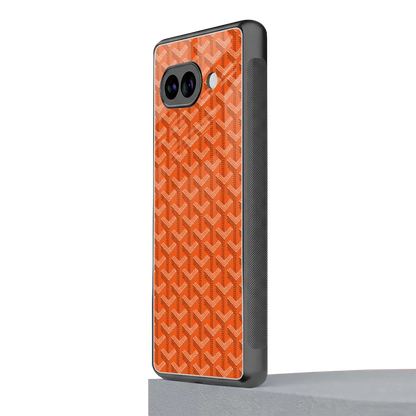 Fusion Wave Orange google pixel 10a mobile cover | shockproof glass phone case