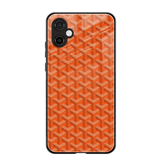 Fusion Wave Orange back phone cover | glass case for samsung galaxy a06 5g