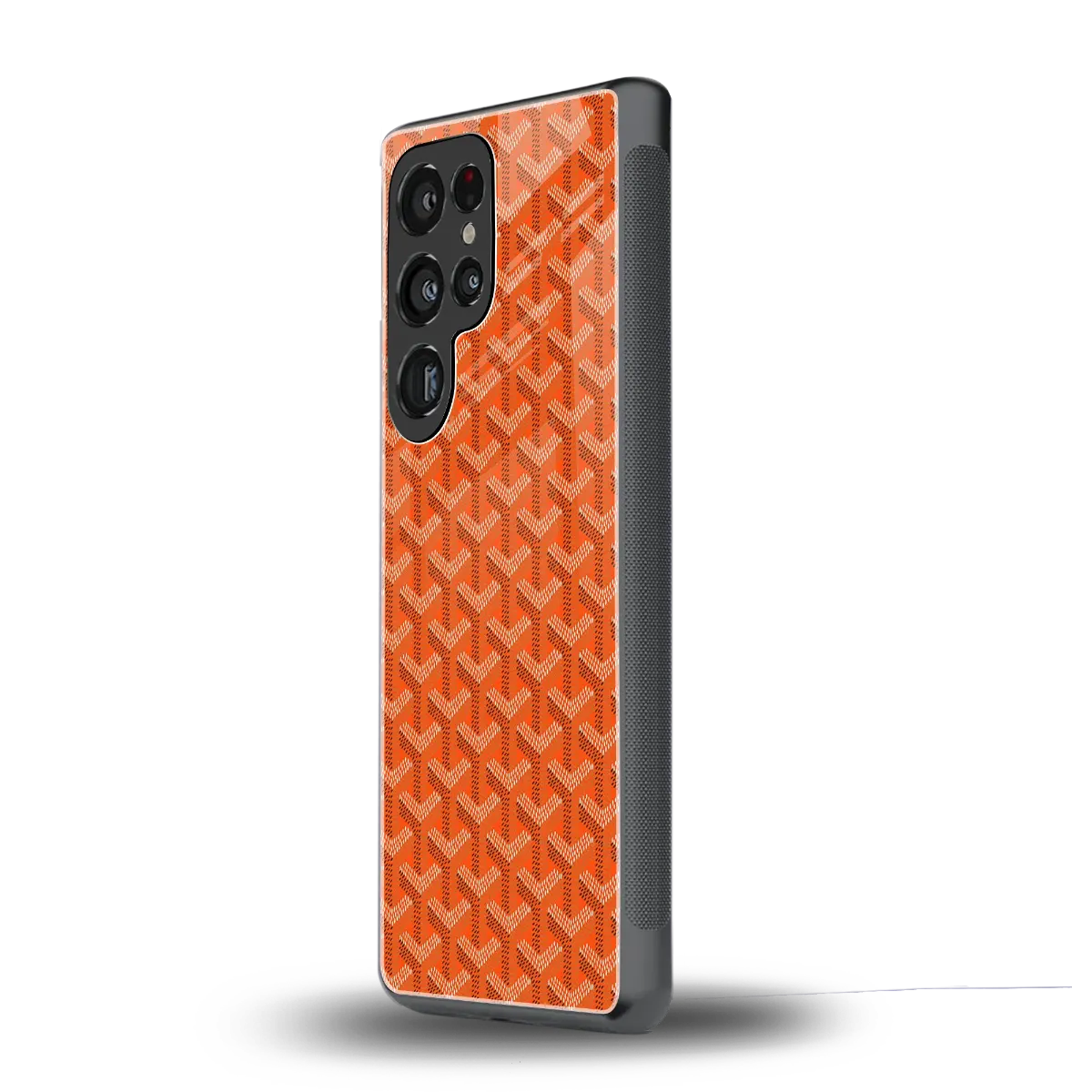 Fusion Wave Orange samsung galaxy s25 ultra mobile cover | shockproof glass phone case