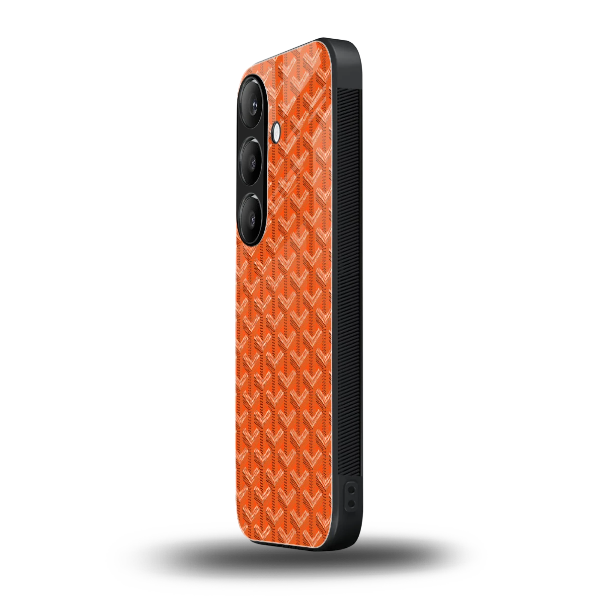 Fusion Wave Orange samsung galaxy s24 mobile cover | shockproof glass phone case