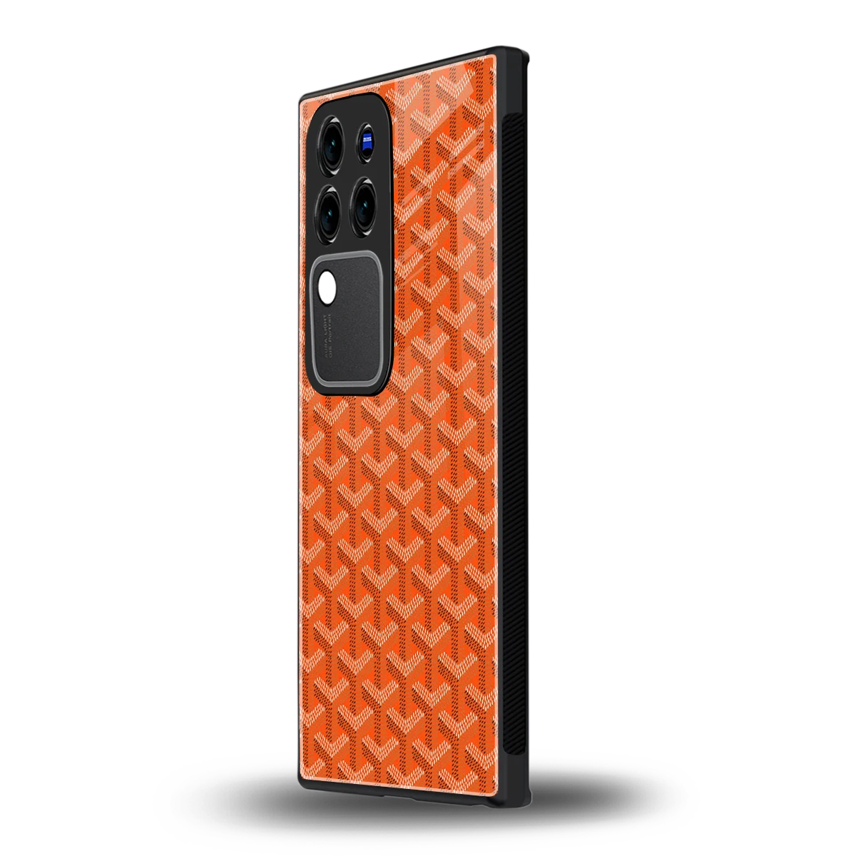 Fusion Wave Orangevivo v30 pro mobile cover | shockproof glass phone case