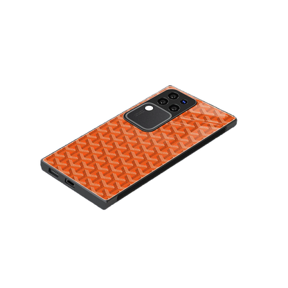 Fusion Wave Orange stylish phone case forvivo v30 pro | glossy glass and slim fit