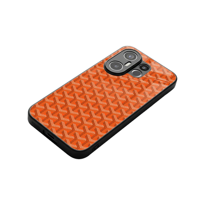 Fusion Wave Orange stylish phone case for vivo x200 fe | glossy glass and slim fit