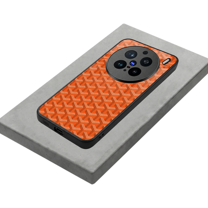 Fusion Wave Orange stylish phone case for vivo x200 pro | glossy glass and slim fit