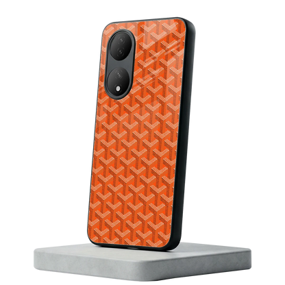 Fusion Wave Orange Vivo-y100 mobile cover | shockproof glass phone case