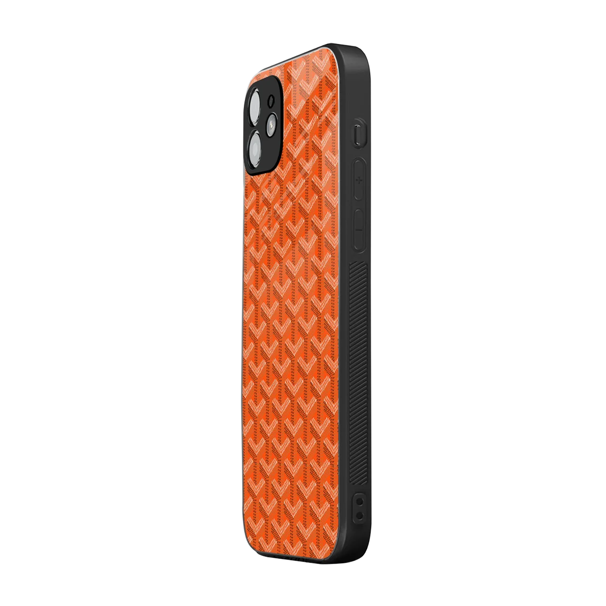 Fusion Wave Orange iphone 12 mobile cover | shockproof glass phone case