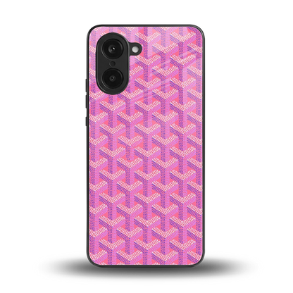 Fusion Wave Pink back phone cover | glass case for oneplus nord ce5 5g