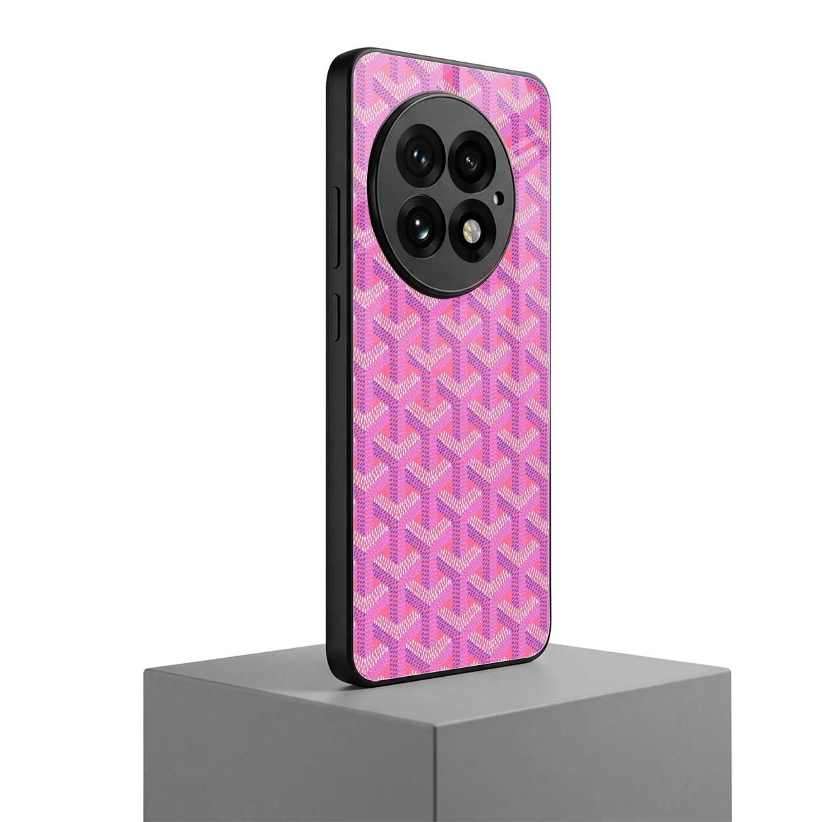 Fusion Wave Pink oneplus 13 mobile cover | shockproof glass phone case