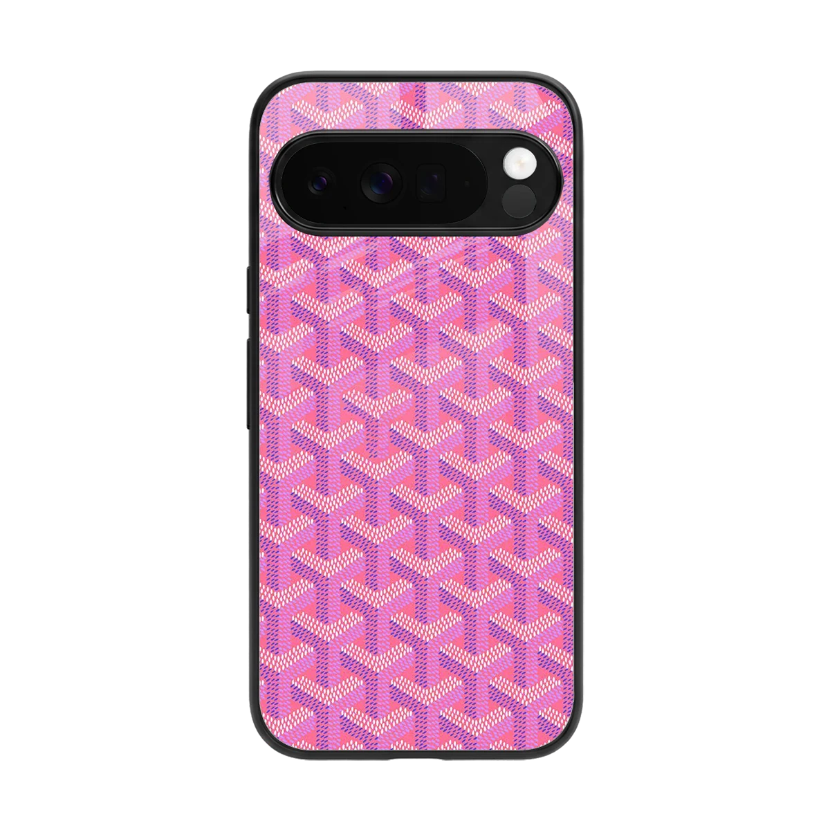 Fusion Wave Pink back phone cover | glass case for google pixel 10 pro xl