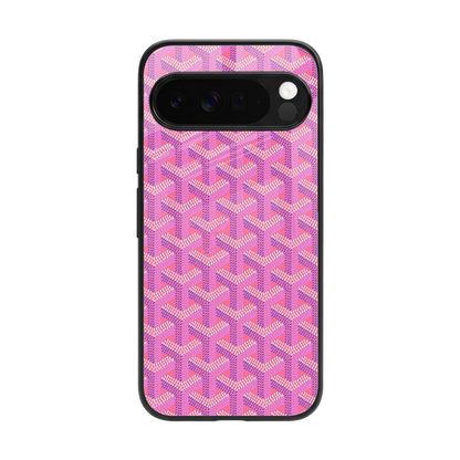 Fusion Wave Pink back phone cover | glass case for google pixel 10 pro xl