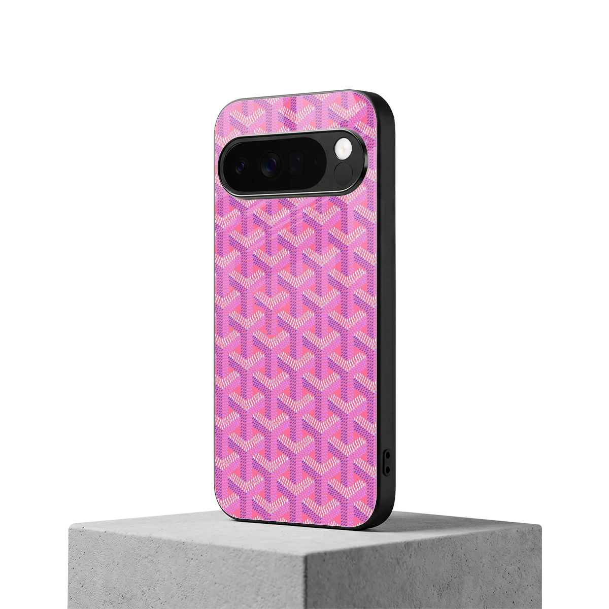 Fusion Wave Pink google pixel 10 pro xl mobile cover | shockproof glass phone case