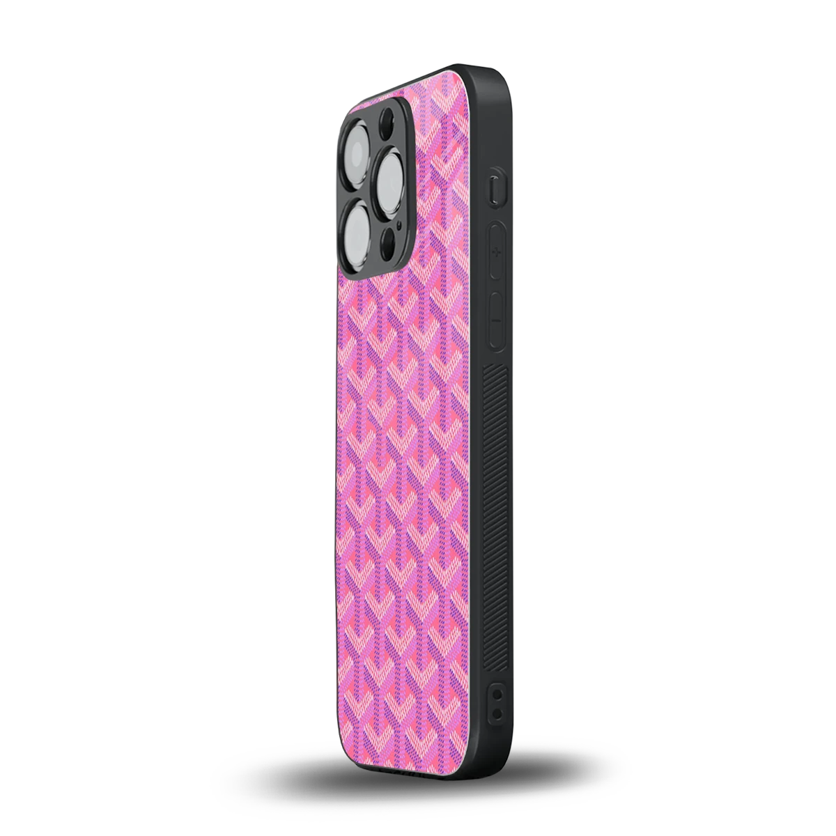 Fusion Wave Pink iphone 16 pro mobile cover | shockproof glass phone case