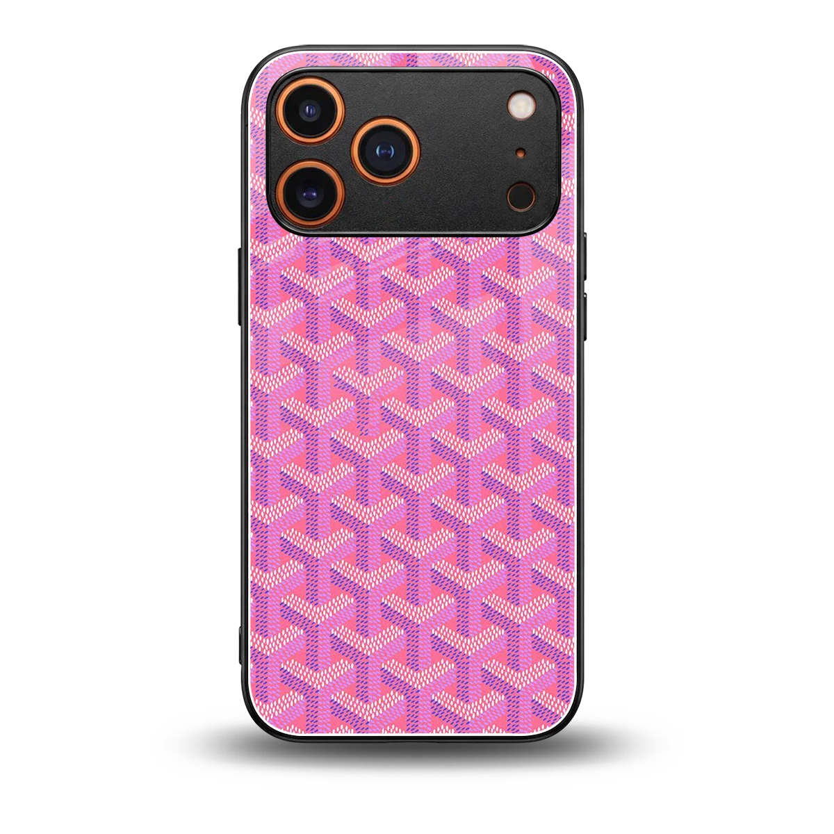 Fusion Wave Pink back phone cover | glass case for iphone 17 pro max