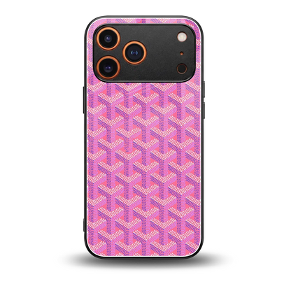 Fusion Wave Pink back phone cover | glass case for iphone 17 pro max