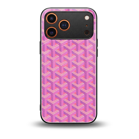 Fusion Wave Pink back phone cover | glass case for iphone 17 pro max