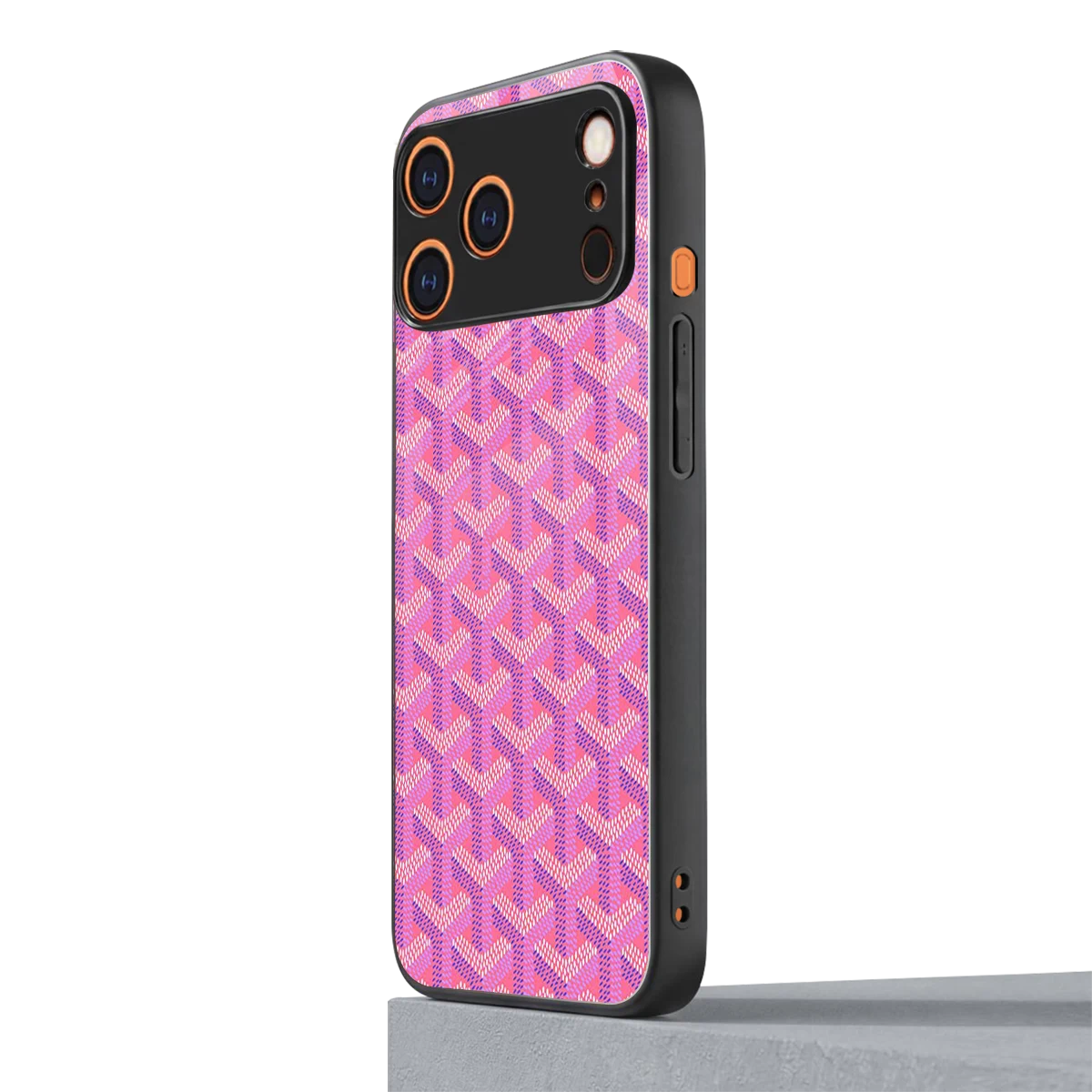 Fusion Wave Pink iphone 17 pro mobile cover | shockproof glass phone case