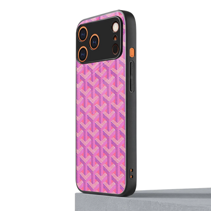 Fusion Wave Pink iphone 17 pro max mobile cover | shockproof glass phone case