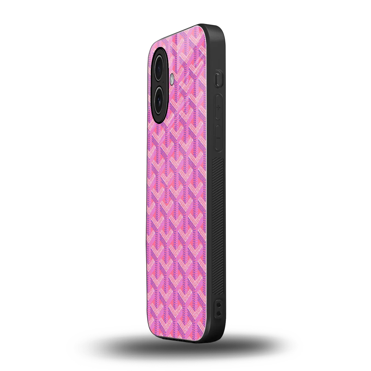 Fusion Wave Pink iphone 17 mobile cover | shockproof glass phone case