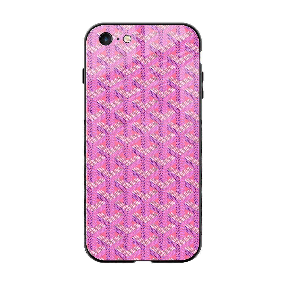 Fusion Wave Pink back phone cover | glass case for iphone 6
