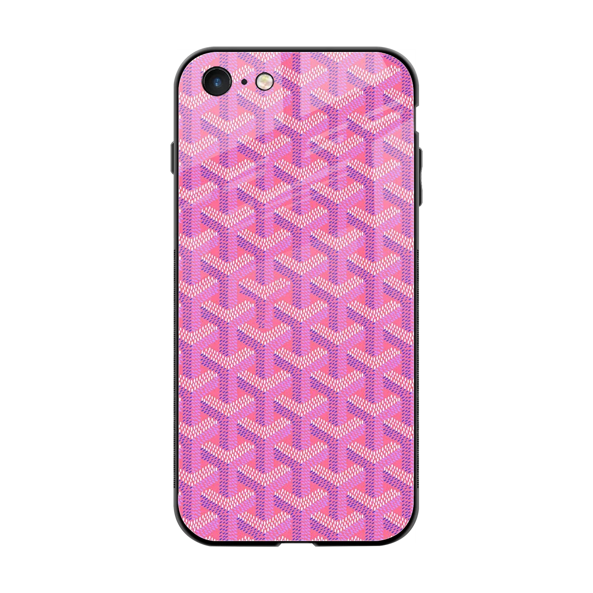 Fusion Wave Pink back phone cover | glass case for iphone 7