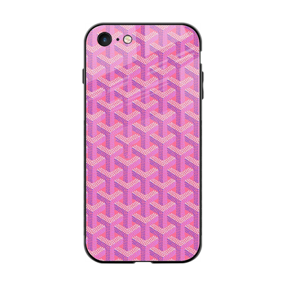 Fusion Wave Pink back phone cover | glass case for iphone 7