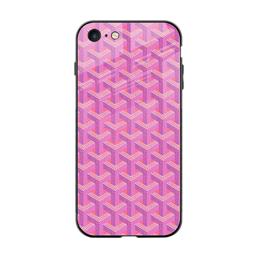 Fusion Wave Pink back phone cover | glass case for iphone 7