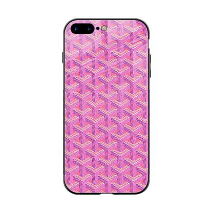 Fusion Wave Pink back phone cover | glass case for iphone 8 plus