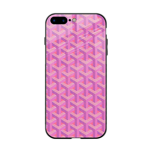 Fusion Wave Pink back phone cover | glass case for iphone 8 plus