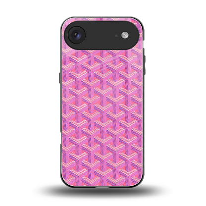 Fusion Wave Pink back phone cover | glass case for iphone air