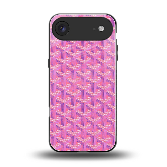 Fusion Wave Pink back phone cover | glass case for iphone air