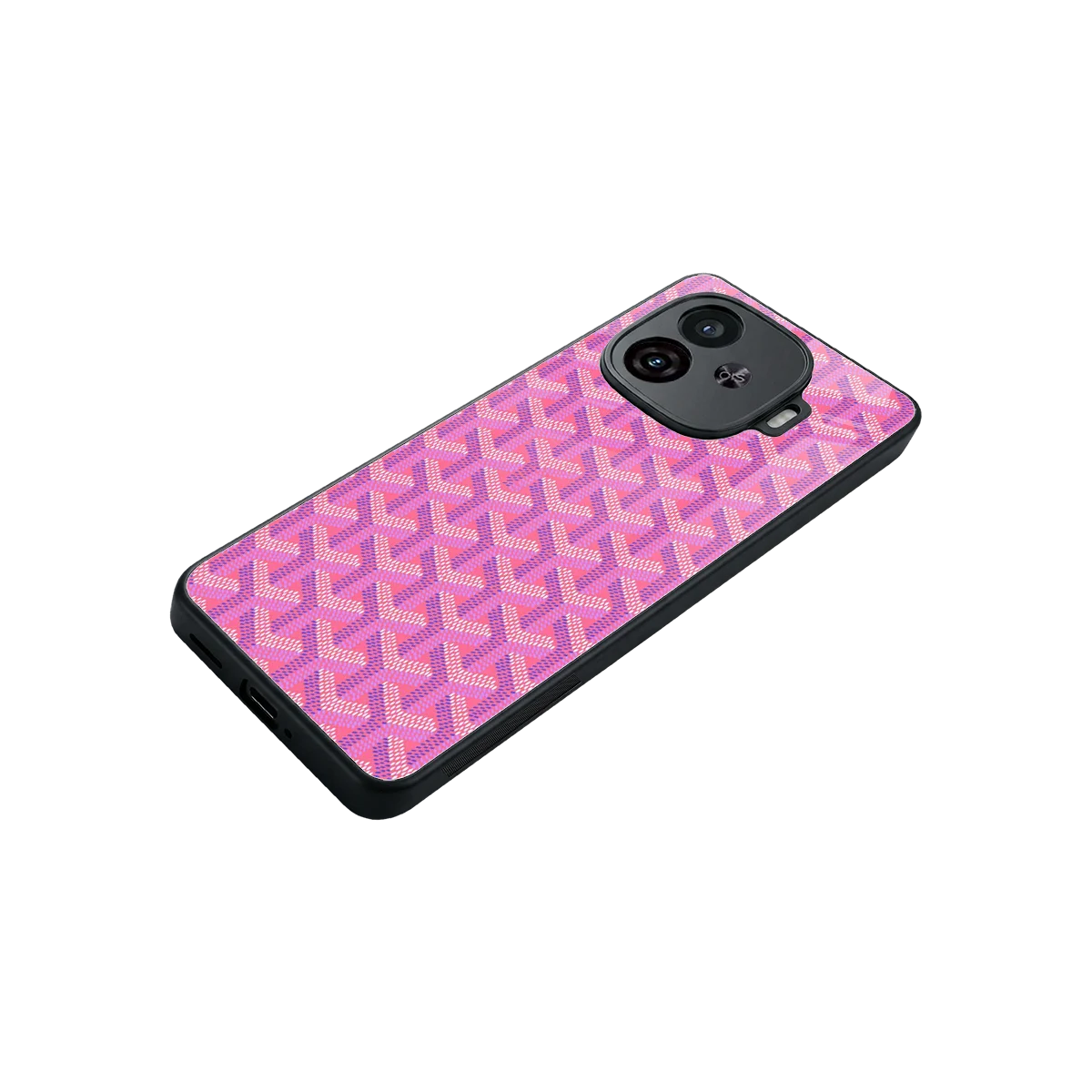 Fusion Wave Pink stylish phone case for iqoo neo 10r 5g | glossy glass and slim fit