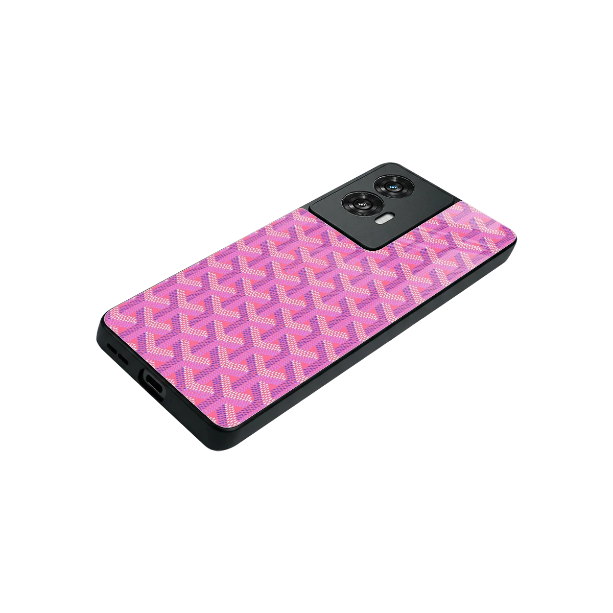 Fusion Wave Pink stylish phone case for motorola edge 50 fusion | glossy glass and slim fit