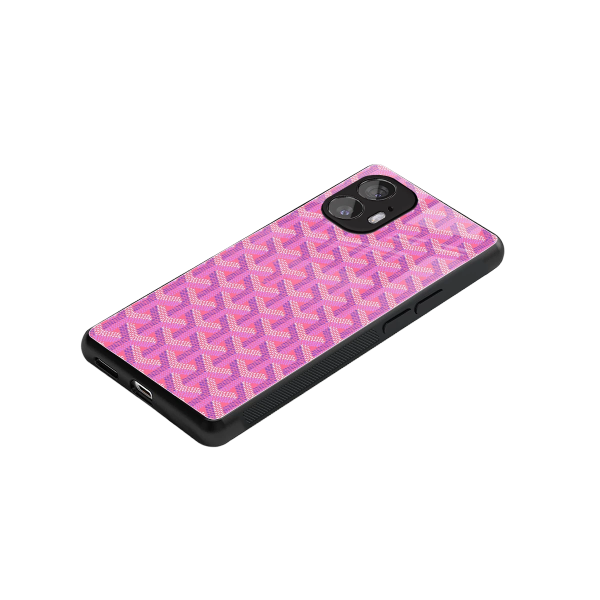 Fusion Wave Pink stylish phone case for nothing phone 2 | glossy glass and slim fit