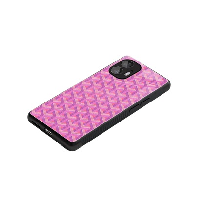 Fusion Wave Pink stylish phone case for nothing phone 2 | glossy glass and slim fit