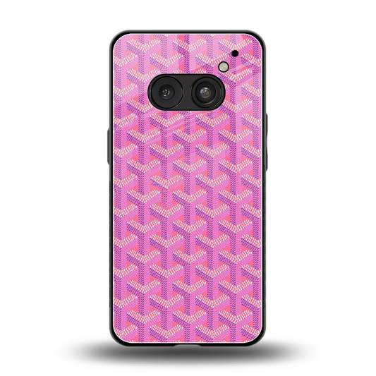 Fusion Wave Pink back phone cover | glass case for nothing phone 2a