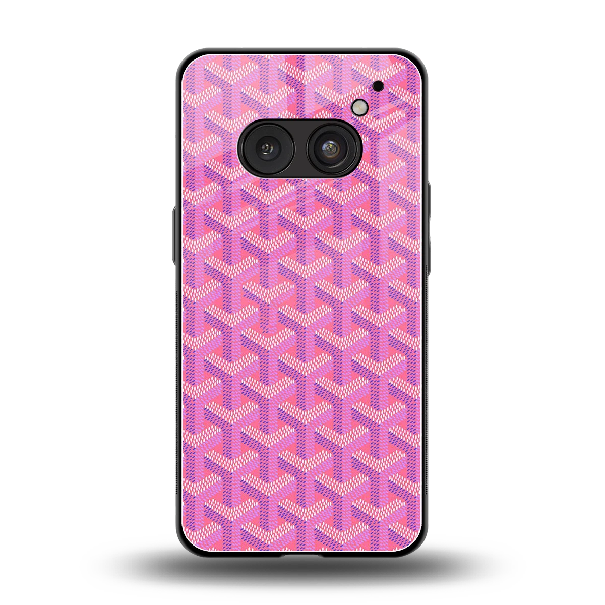 Fusion Wave Pink back phone cover | glass case for nothing phone 2a plus