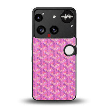 Fusion Wave Pink back phone cover | glass case for nothing phone 3