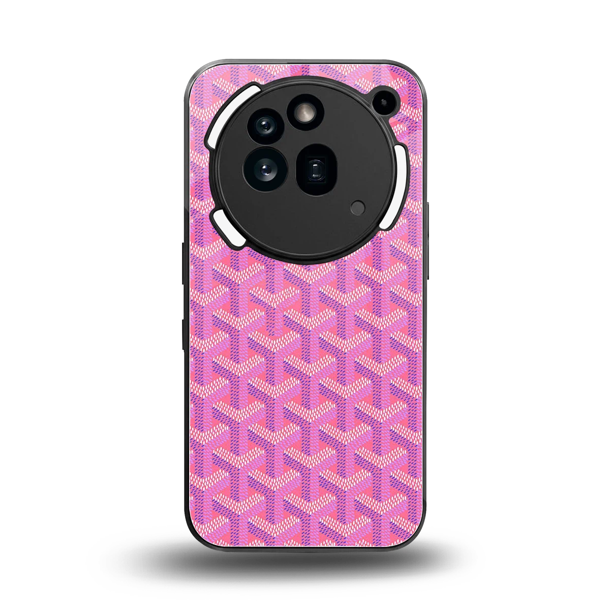 Fusion Wave Pink back phone cover | glass case for nothing phone 3a pro